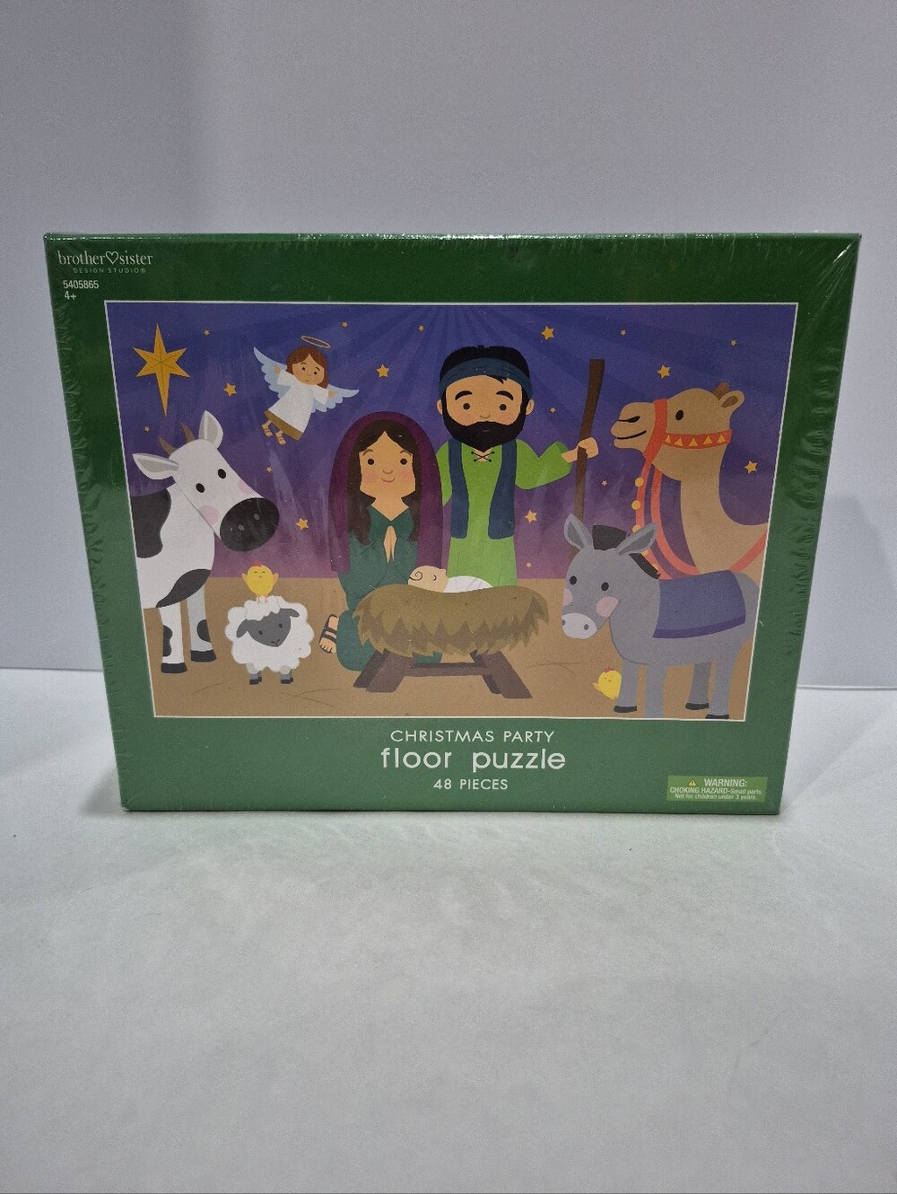 New Holiday Christmas Nativity Floor Puzzle 36" X 24"